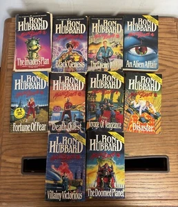 Sci-Fi Series L Ron Hubbard Set Mission Earth Bridge First PB Edition 10 Books - Picture 1 of 12