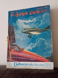 Vintage The Boys Own Paper August 1932 Front Cover Illus. Arthur Oliffe  - Picture 1 of 6