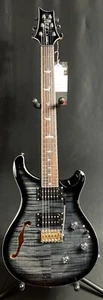 PRS SE Custom 24 Semi-Hollow Piezo Electric Guitar Charcoal Burst w/ Gig Bag - Picture 1 of 12