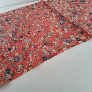 Pink Deja Vu #B 14x66 LONG Vintage Silk Chirimen Japanese Kimono Fabric CH68 - Picture 1 of 7