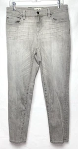Pantalones de mezclilla rectos Eileen Fisher talla 8 gris B*J - Imagen 1 de 5