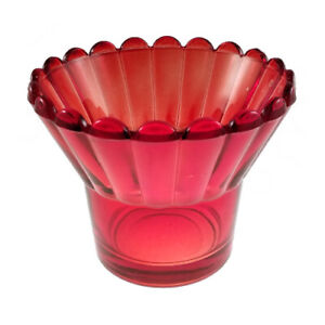 2 Pcs Set Lot Orthodox Vigil Oil Lamp Glass Cup 6.7cm - 2.6" Red/Blue