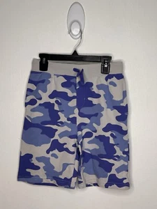 Rockets Of Awesome Camouflage Shorts Boys Size 10 Blue Pull On Drawstring NWOT - Picture 1 of 4