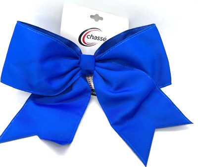 NUOVO "BLU & NERO GLITTER" CHEER Fiocco Coda Di Cavallo 3 - Foto 3