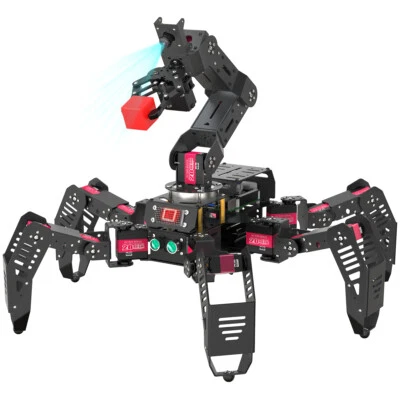 SpiderPi Pro Hexapod Smart Robot+AI Robotic Arm Power by Board for Raspberry Pi - Image 1 of 4