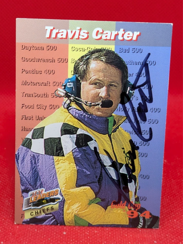 AUTOGRAPH on card: Travis Carter 1994 Pro Set Power #SL52 - Image 1 of 1
