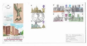 GB 1969 British Architecture FDC - Metropolitan Cathedral, Liverpool Cancelar - Imagen 1 de 1