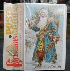 Qty 25 Vintage Christmas Russian Santa Postcard USA NOS - Picture 1 of 4
