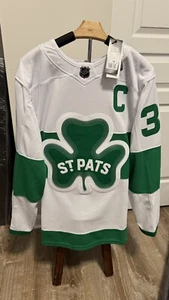 Toronto Maple Leafs Adidas Men's Authentic 2024 St Pats Jersey - MATTHEWS NWT 50 - Picture 1 of 9