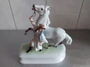 -~Herend Porcelain Figure-~Man with Horse-~Trainer with Horse -~ - Picture 1 of 24