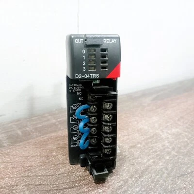 USED | AUTOMATION DIRECT D2-04TRS RELAY OUTPUT MODULE DIRECTLOGIC DL205 4 OUTPUT - Image 1 of 4
