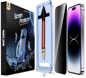 2 Pack for iPhone 14 Pro Max 6.7 inch Privacy Tempered Glass Screen Protector, A - Picture 1 of 12