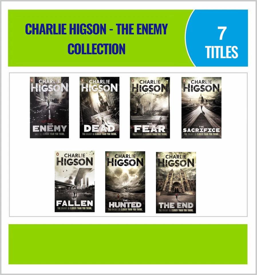 Enemy Series 7 Books Young Adult Collection Paperback by Charlie Higson (dead FE