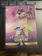 2020 Topps X Ben Baller Edwin Rios World series champion rookie auto /99! Dodger