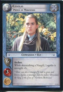 Tarjeta FotR del Señor de los Anillos CCG 1.U51 Legolas Príncipe del Madera Forajida - Imagen 1 de 1