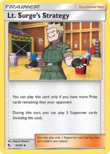 Lt. Surge's Strategy - Hidden Fates - 60/68 NM/LP+ Trainer Pokemon TCG - Picture 1 of 1