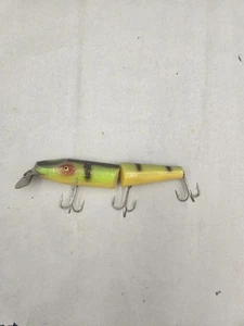 Vintage Handmade Jointed Musky Crankbait (unmarkiert) Muskie Hecht Barsch Jerk Diver  - Bild 1 von 13