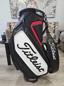 Titleist Premier tour golf bag/Black & Red/6Way - Picture 1 of 5