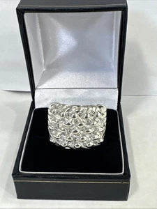Mens 925 Sterling Silver Keepers Ring Size Z New! 16.85 Grams - Picture 1 of 6