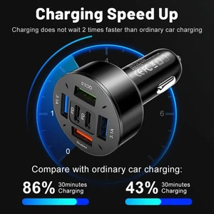 Chargeur Voiture USB C Efficace Chargez Rapidement Votre Téléphone Portable En - Photo 1 sur 16
