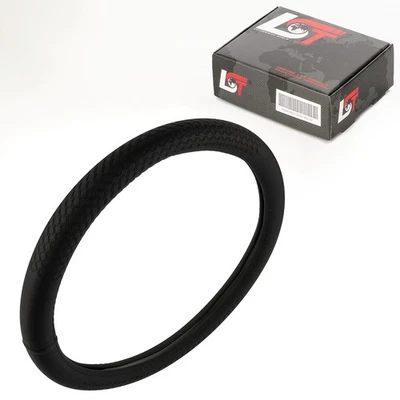 Steering wheel cover sleeve steering wheel protector Ø 38 x 9 cm 15 x 3.5 inches black for Jaguar - Image 1 of 4