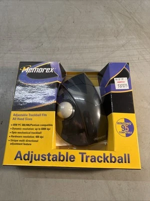 NEW Memorex (3202-2314) Adjustable Trackball Mouse Serial/PS2 - Image 1 of 2