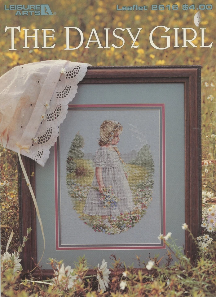 Leisure Arts Daisy Girl Victorian Counted Cross Stitch Pattern - Image 1 of 1