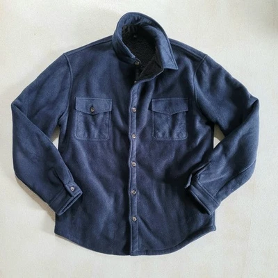 Unbranded Men's Small Blue Buttoned Long Sleeve Fleece Jacket - Image 1 of 4