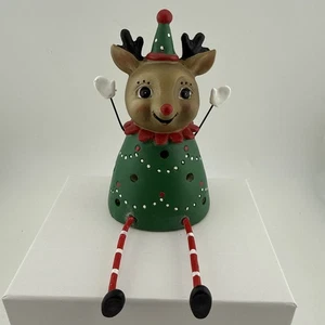 Johanna Parker Reindeer Light Up Shelf Sitter Decoration Christmas NEW - Picture 1 of 8