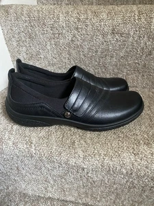 Hotter Ortholite Stability black slip on shoes UK 6 All Day Comfort Easy Wear - Picture 1 of 7