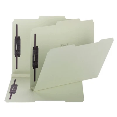 Smead Gray Green File Folders 25 Pack Durable Expanding Letter Size 11X10 Inch - Image 1 of 3