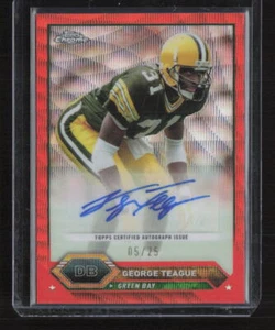 2024 Topps Composite Football #TCA-GT George Teague Orange Wave Auto /25 - Picture 1 of 2