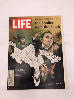 VTG Life Magazine August 2 1968 - Richard Nixon and Ronald Reagan Raiding North - Image 1 of 4