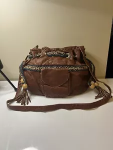 Roxy Boho Bag Crossbody Chocolate Good Life Bucket Bag Y2K - Picture 1 of 11