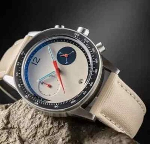 Reloj Pulsera Hombre Cuarzo Bauhaus Design Concept Luminoso Blanco - Imagen 1 de 4