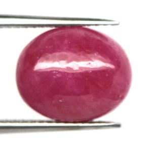 6.96 CT. Heated Pink Ruby Madagascar Oval Cabochon 10 x 12 mm. - Picture 1 of 3
