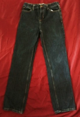 CHEROKEE Calce Ajustado Talla 16 Niño Azul Marino 5 Bolsillos Botón/Cremallera 30" x 30" x 10.5" Elevación Foto 1 de 4