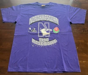Camiseta de fútbol vintage Northwestern Rose Bowl 1996 - Imagen 1 de 7