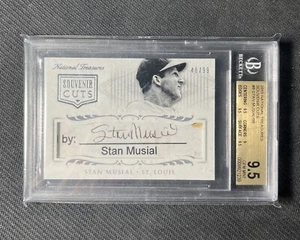 2015 National Treasures STAN MUSIAL Souvenir Cuts Auto BGS 9.5 #50/99 Cardinals - Picture 1 of 2