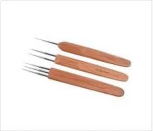 3 Pcs 0.5Mm Wood Dreadlock Crochet Hook Wood Crochet Needles Hair Dreadlocks Kni - Picture 1 of 5