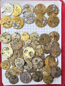 10 WALTHAM plus andere Taschenuhr „SCHROTT“ WERKE -ca.1,2kg - Bild 1 von 9