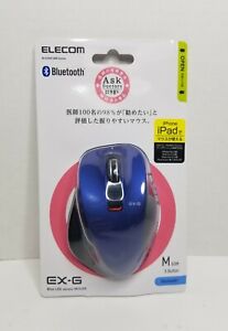 ELECOM EX-G M-XGM10BBB Blue Bluetooth Blue-LED 5 Button Mouse (M-Size) 