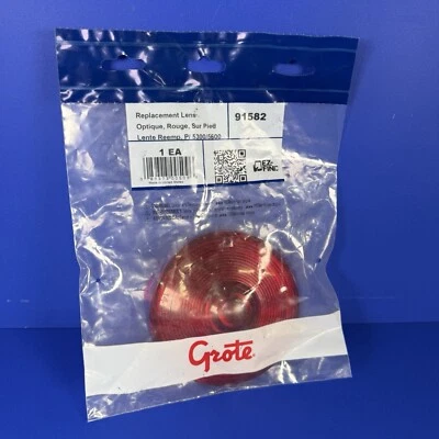 Lente de substituição Grote 9158 marcador vermelho 91582 - Imagem 1 de 2
