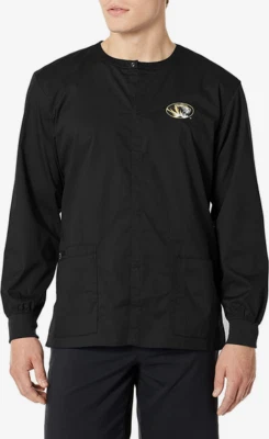 WonderWink Unisex University of Missouri Snap Front Scrub Jacket Size XS, NWT - Image 1 of 2