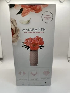 BNIB The Amaranth Vase 10" Floral Care Impact Resistant Smarter Vase Cool Pink - Picture 1 of 6