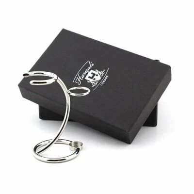 Nuovo Uomo Pennello da Barba E Rasoio Supporto Fatto Con Acciaio Inox Haryali - Immagine 1 di 4