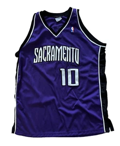 Vintage Mike Bibby Sacramento Kings Reebok Jersey Size Purple NBA - stitched - Picture 1 of 7