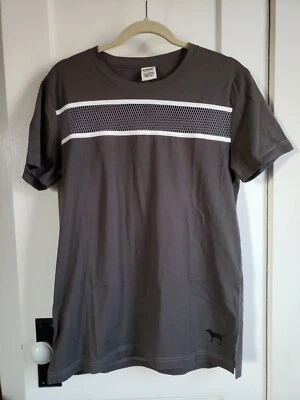 Camiseta Victoria Secret rosa feminina TOP cinza pequena - Imagem 1 de 4