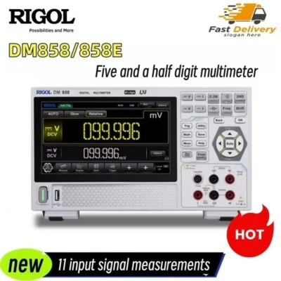 RIGOL TRMS Digital Desktop Multimeter 7-inch Touch Screen Type-C Co DM858/DM858E - Image 1 of 4