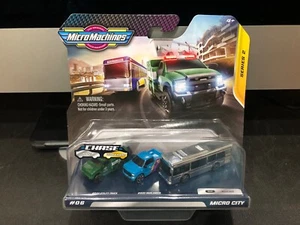 Micro Machines 2020 Series 2 Micro City #6 With Rare Silver Chase Bus - Picture 1 of 2